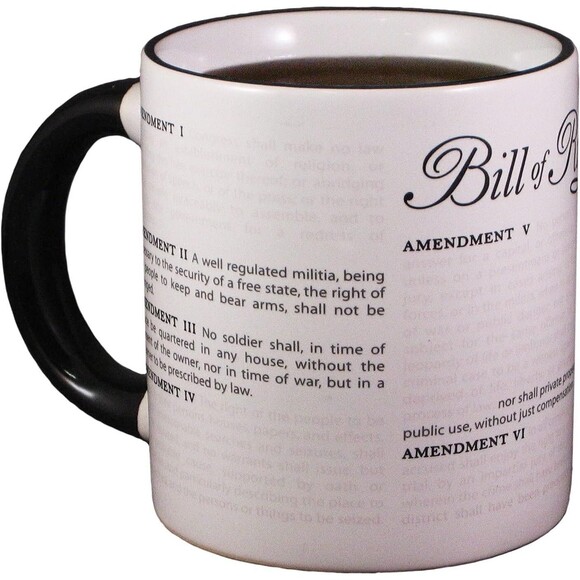 DISAPPEARING CIVIL LIBERTIES "Bill of Rights Mug" Color Changing- New Sealed - Picture 4 of 13
